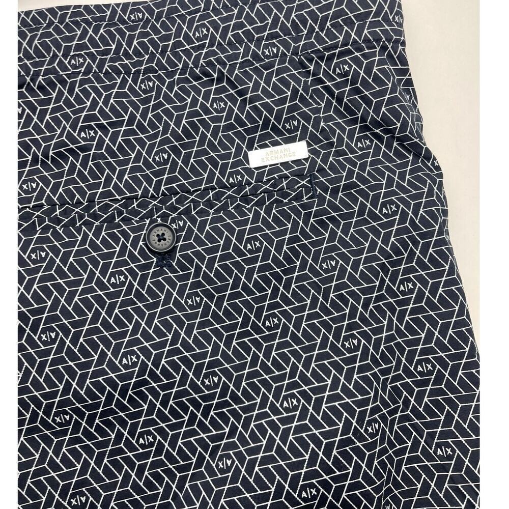 Armani Exchange Men's Geo Logo Shorts - Size 38 - Picture 7 of 7